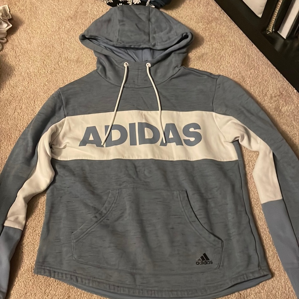 Blue adidas sweatshirt